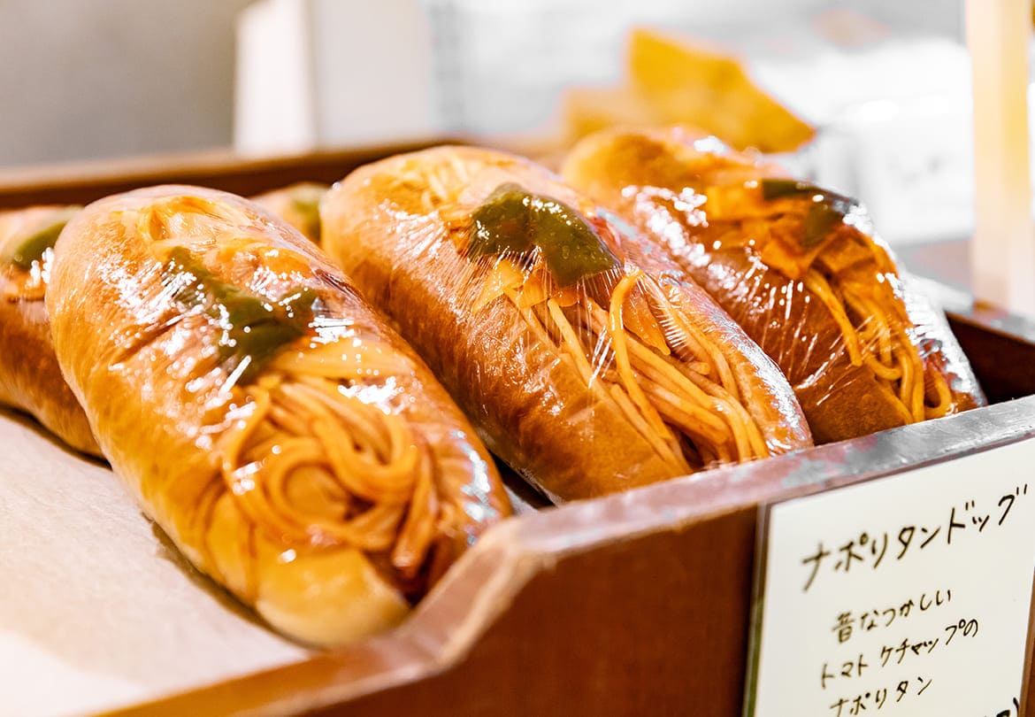 辻さんおすすめの「ナポリタンドッグ」