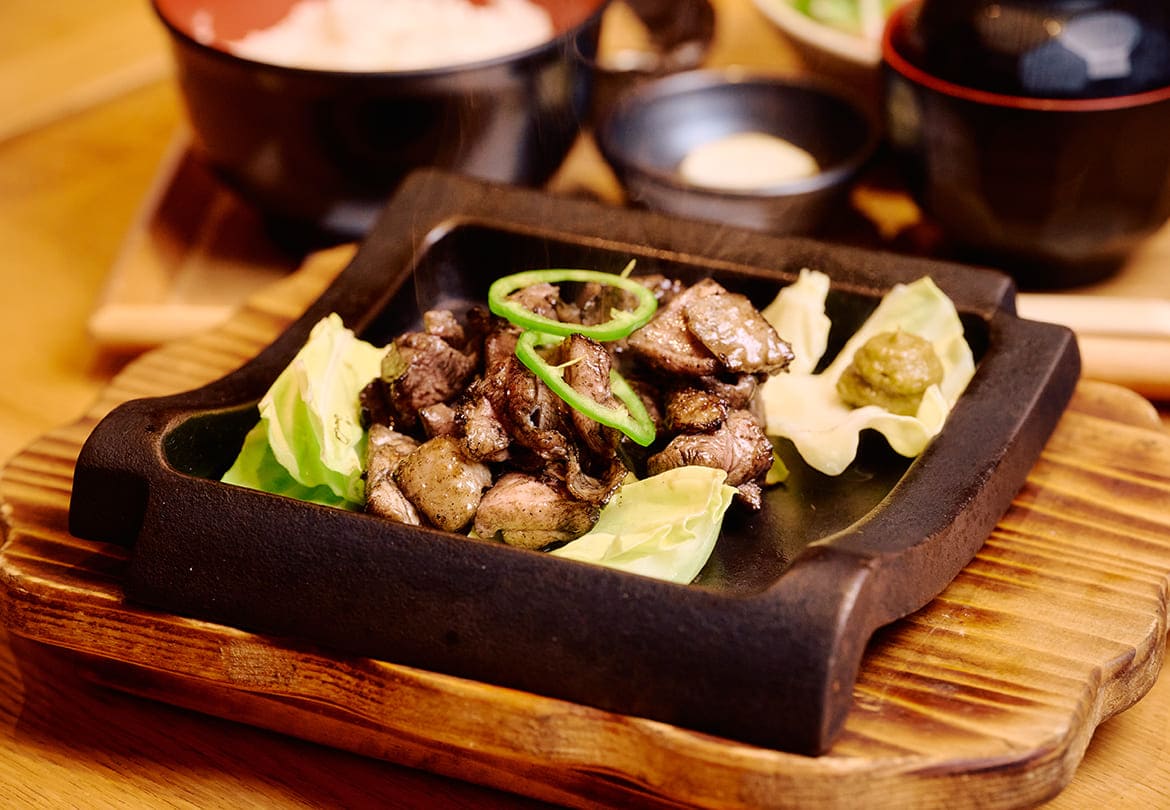 「神楽とり 炭火焼御膳」1,500円