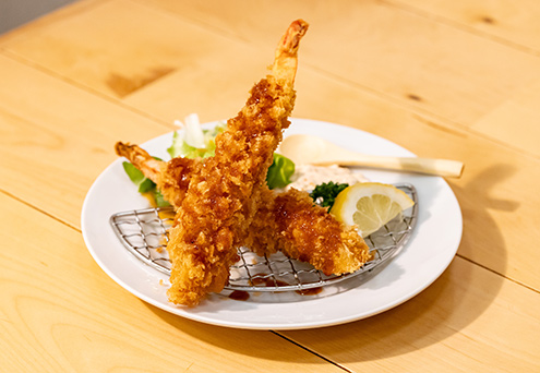 「本エビフライ」