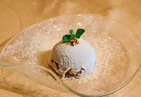 「そばアイスときなこ」