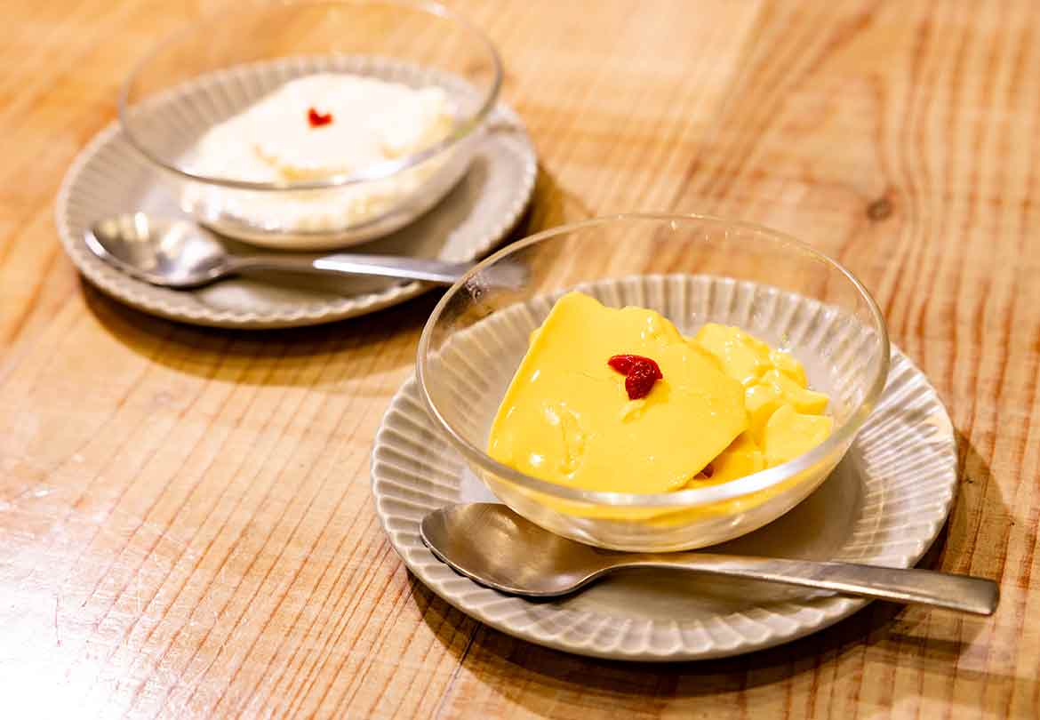 花山椒の痺れを堪能したら、デザートでお口をリセット