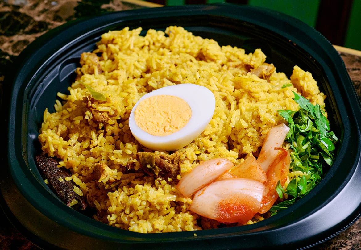 平日テイクアウト限定の「チキンビリヤニ弁当」800円
