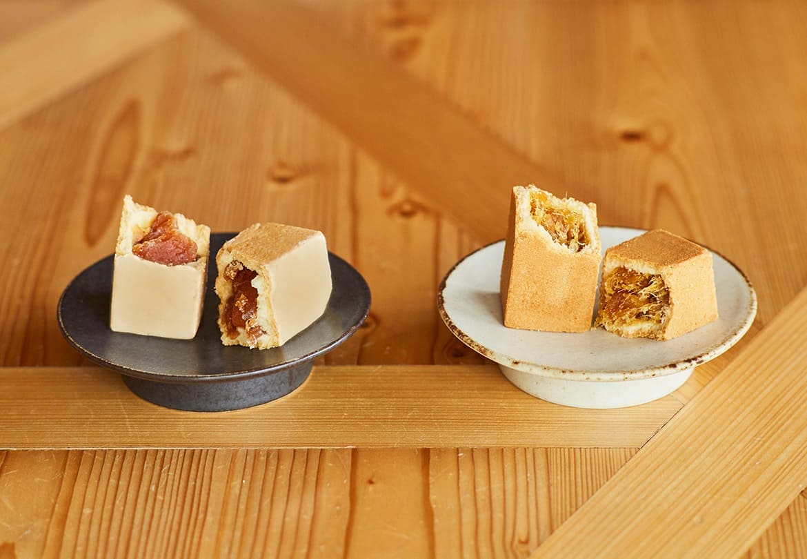 素材にこだわった「パイナップルケーキ」と「りんごケーキ」