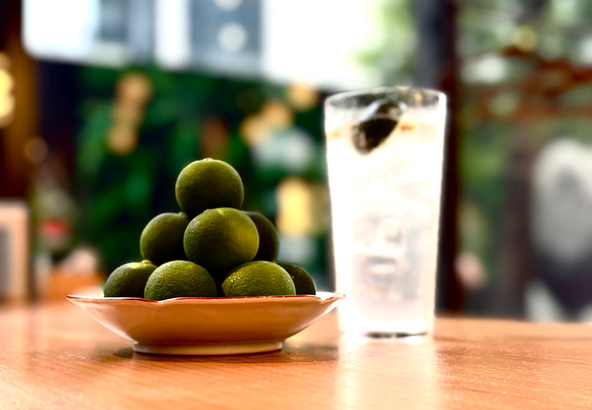 「徳島直送スダチサワー」690円