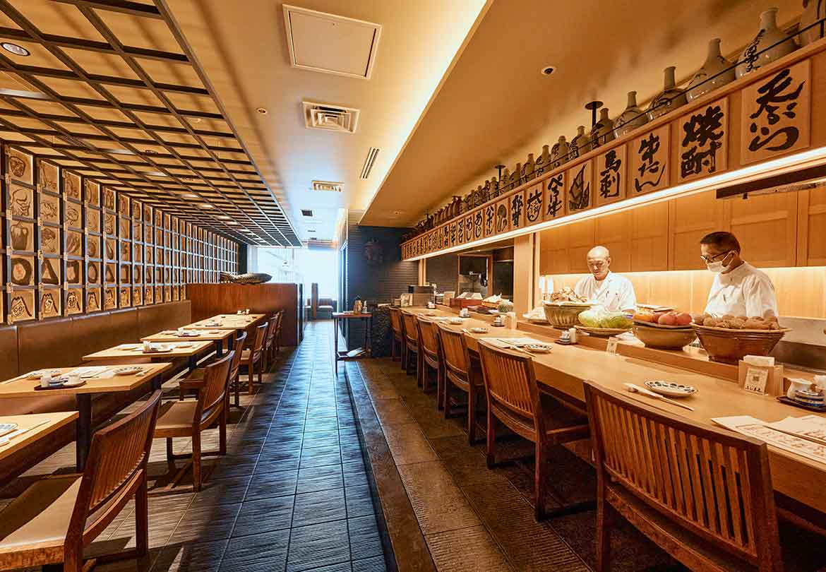 ライブ感がたまらないカウンター席