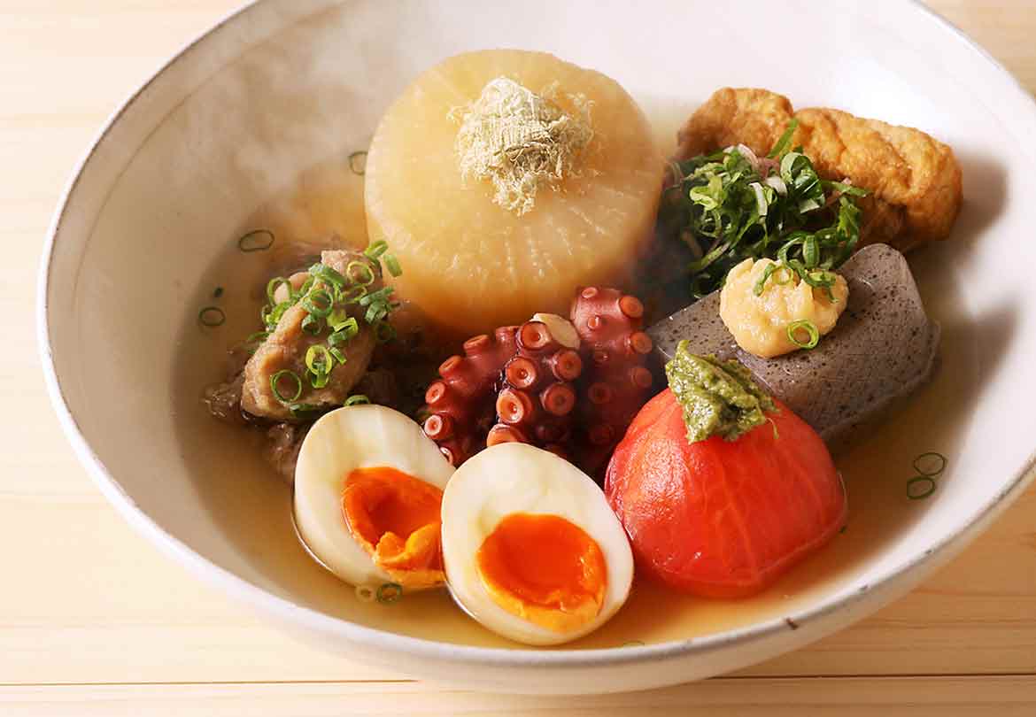 おでんだね、料理の内容は仕入れによって多彩に変化