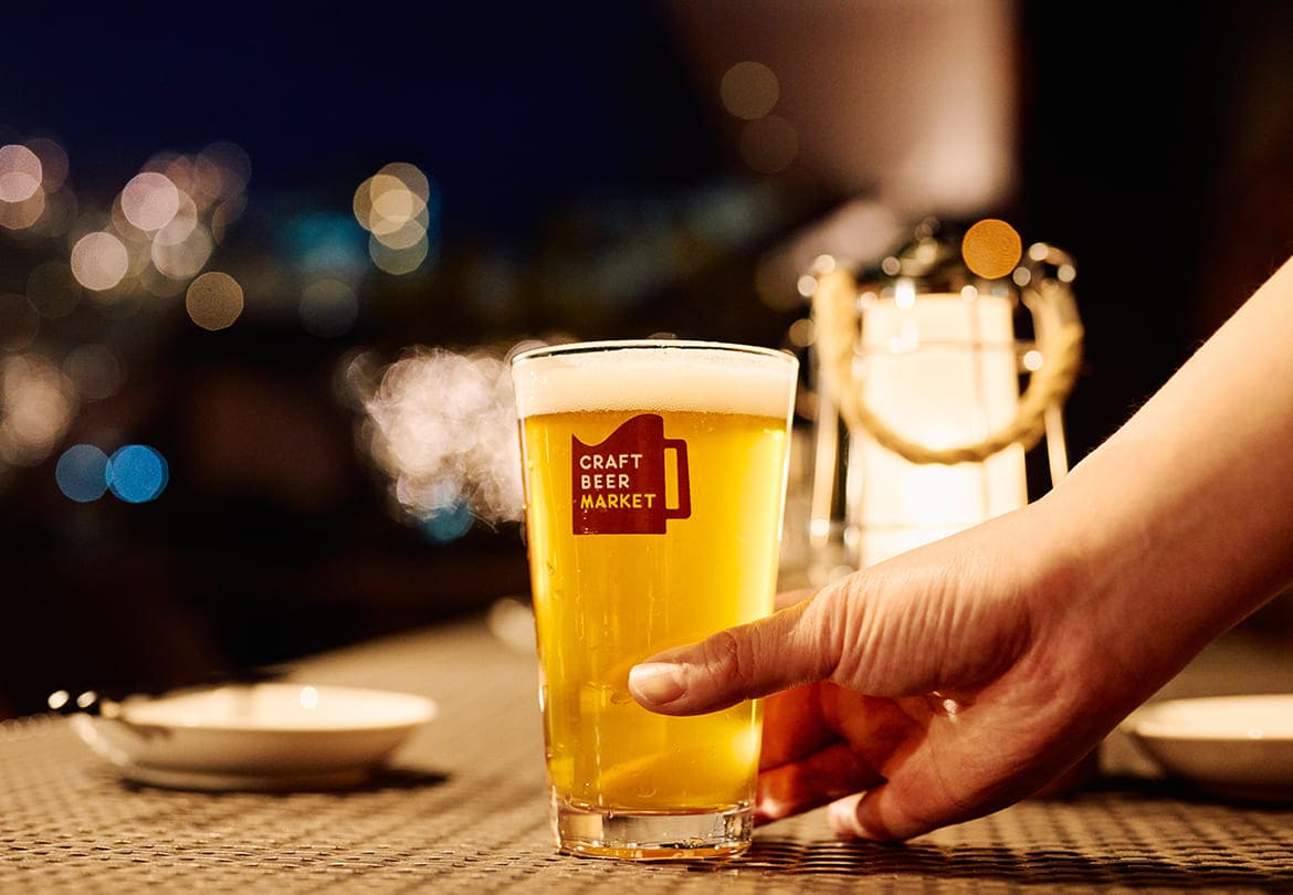 自社ブランド「CRAFTROCK BREWING」の「ローカルパインツ Green Tea Pale Ale」