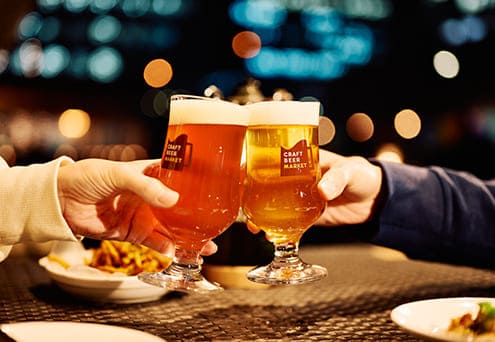 「T.Y Harbor Brewery」と「NOMCRAFT BREWING ノムクラフトIPA」