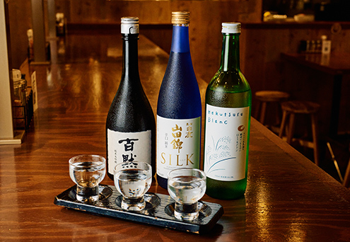 「日本酒3種飲み比べ」
