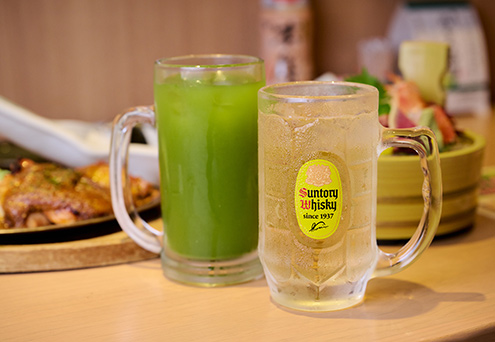 「宇治抹茶ハイ」「角ハイボール」