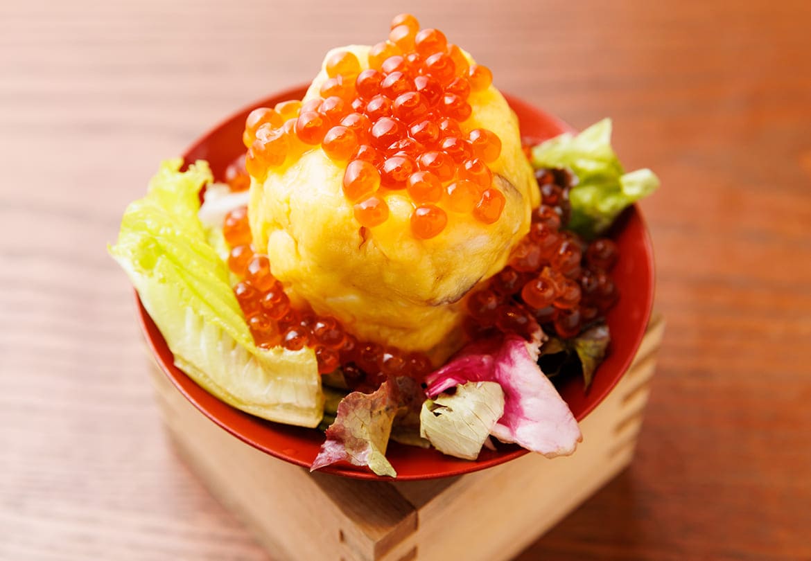 ぬる燗 佐藤 名物「インカのポテトサラダ いくら掛け」 850円