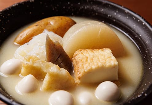 「鶏白湯おでん」