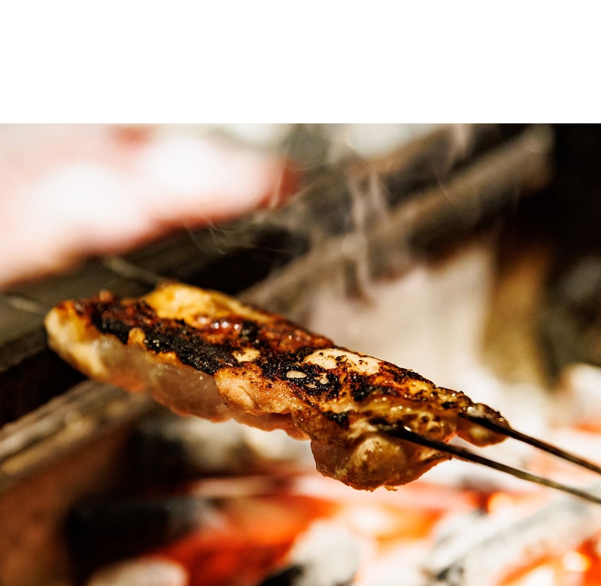 大山鶏の炭火焼き