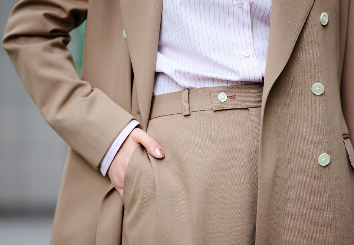 ディテールを選べるのがオーダースーツのポイント