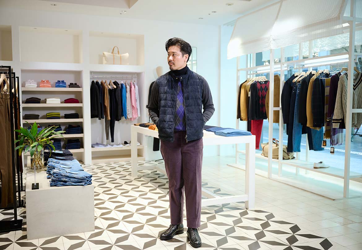 アイテムの持つ雰囲気のバランスを考えてコーディネート