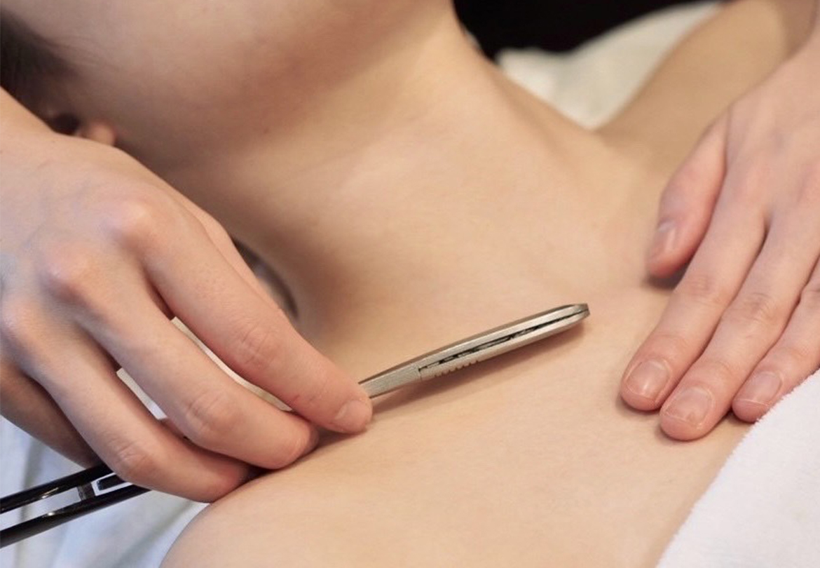 ドレスから見えるところはすべてケアできる