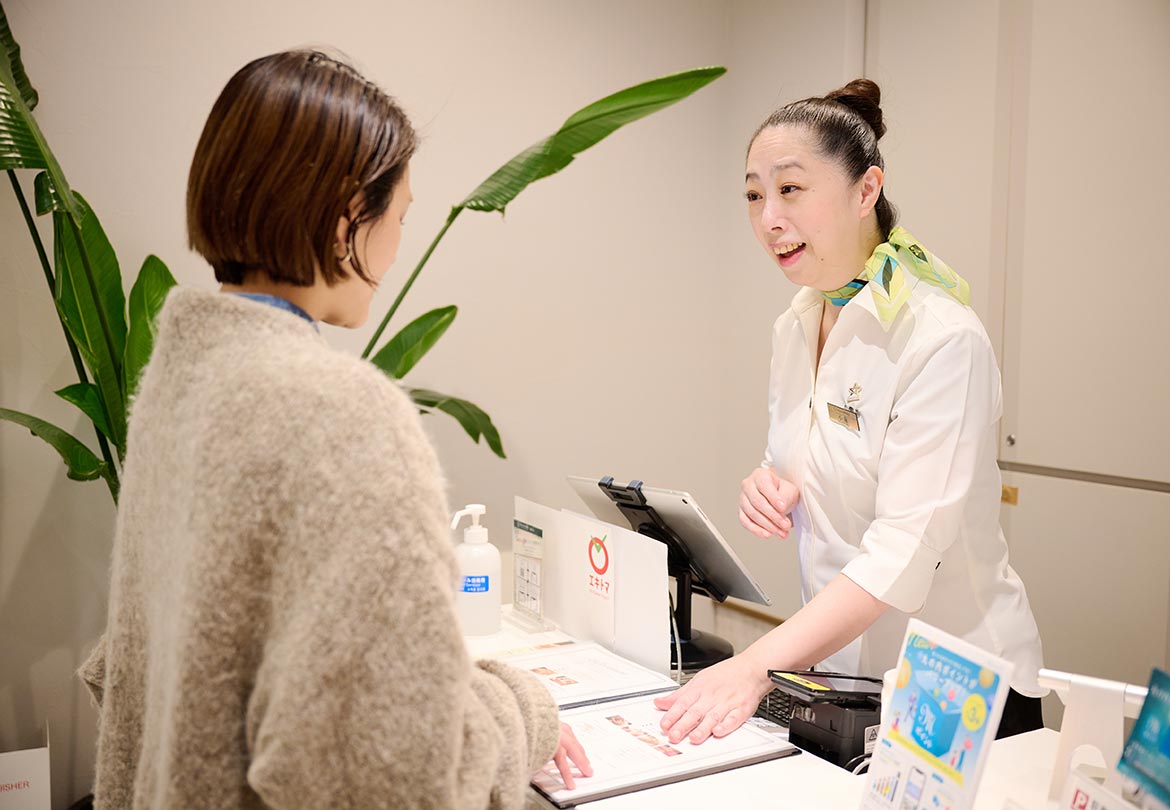 不調を伝えて、メニュー選び