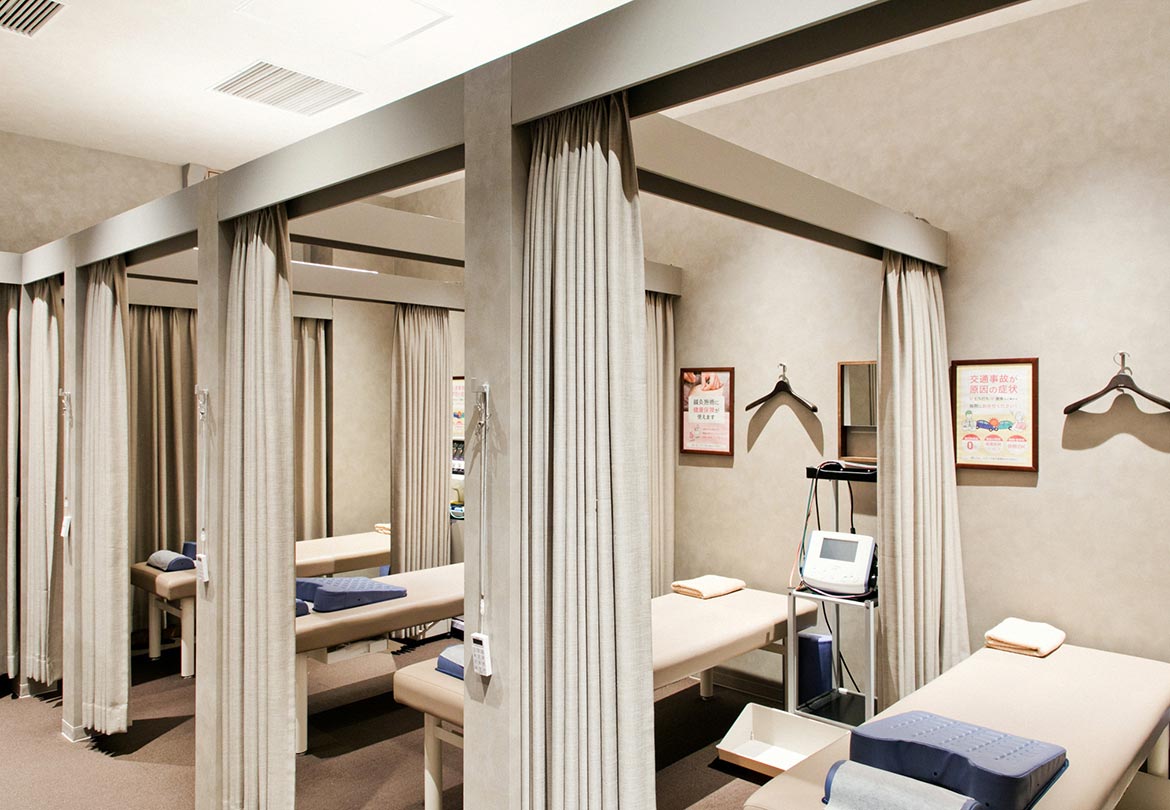 清潔な院内で仕事の疲れもリフレッシュ