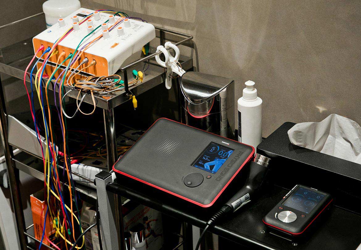 院内には機材が充実