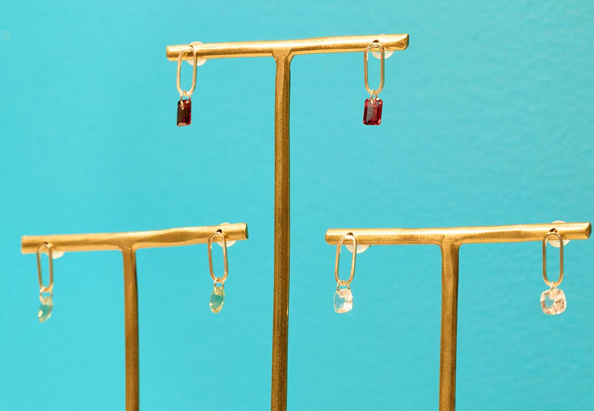 「カラーストーン ピアス | K10YG〈丸ビル店限定〉 」17,600円〜