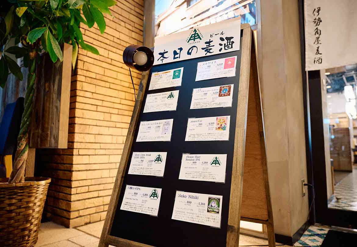 その日に飲める銘柄は「本日の麦酒」で