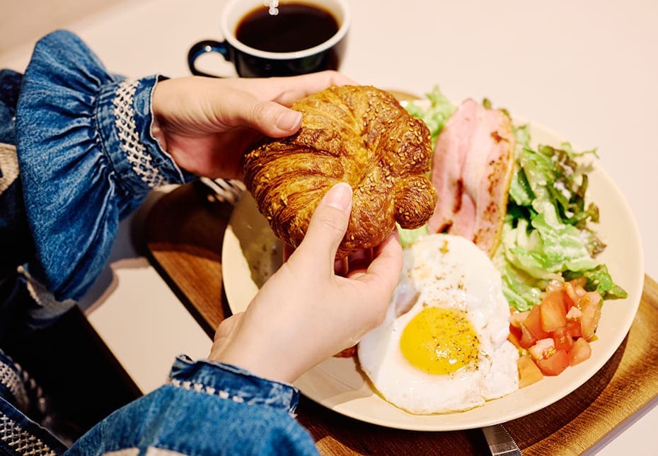 食べ応えのある「CBブレックファースト」