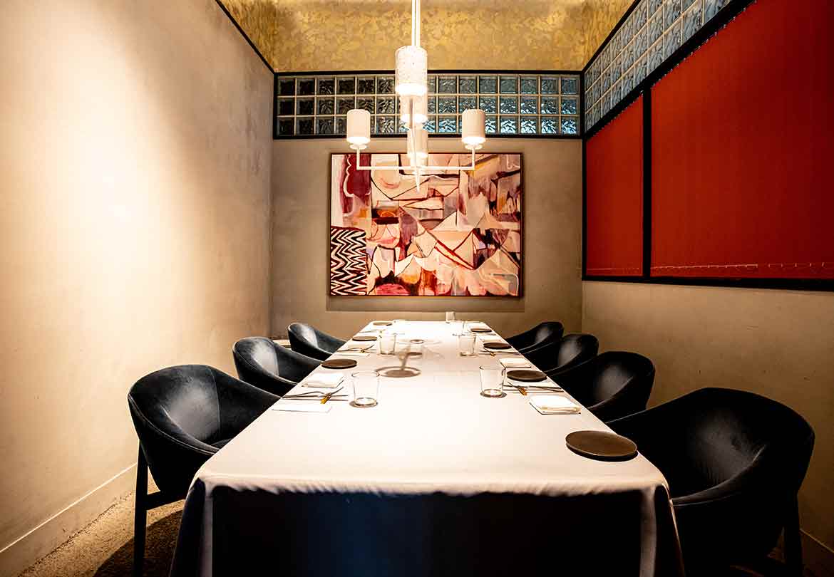 接待にも利用できる個室も用意