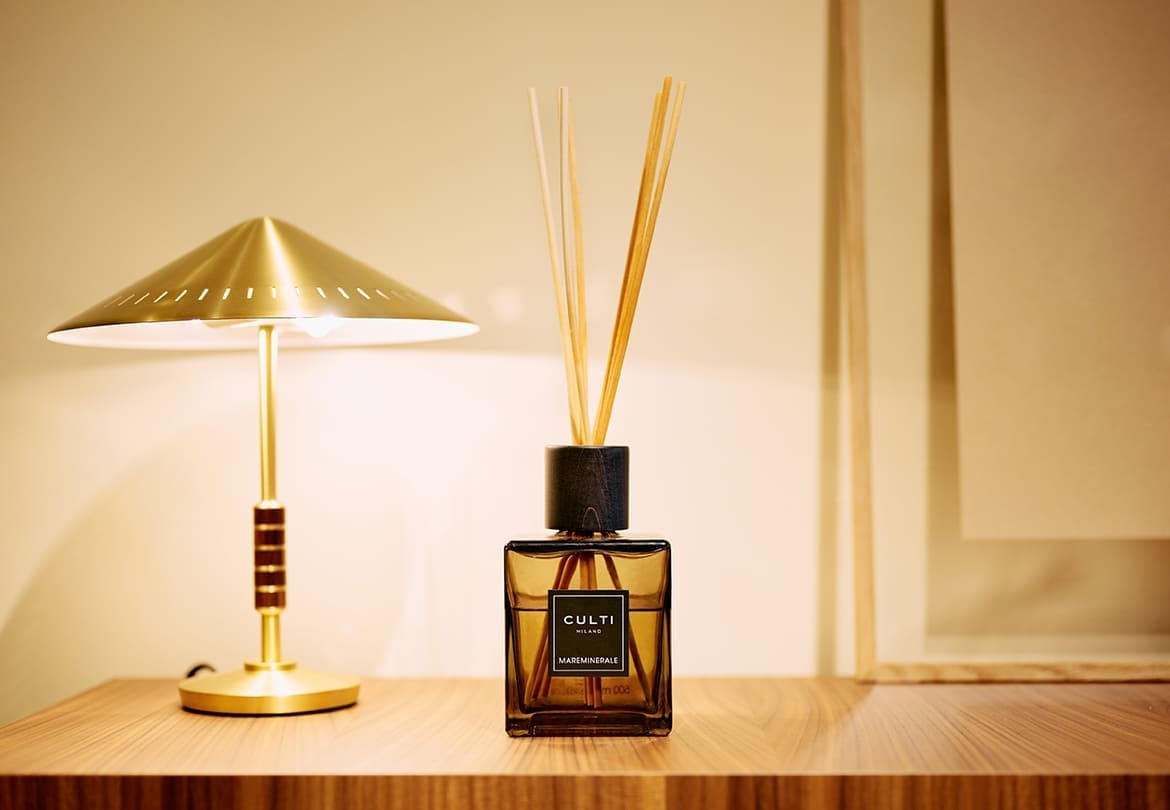 「CULTI MILANO（クルティ ミラノ）」。写真はルームフレングランス「MAREMINERALE（マーレミネラーレ） 250ml ディフューザー」9,570円